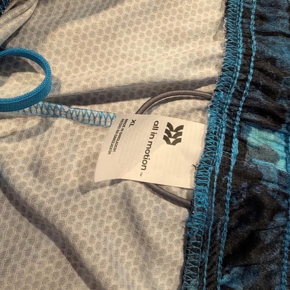 All in Motion Blue and Black Swim Trunks Quick-Dry - Picture 3 of 7